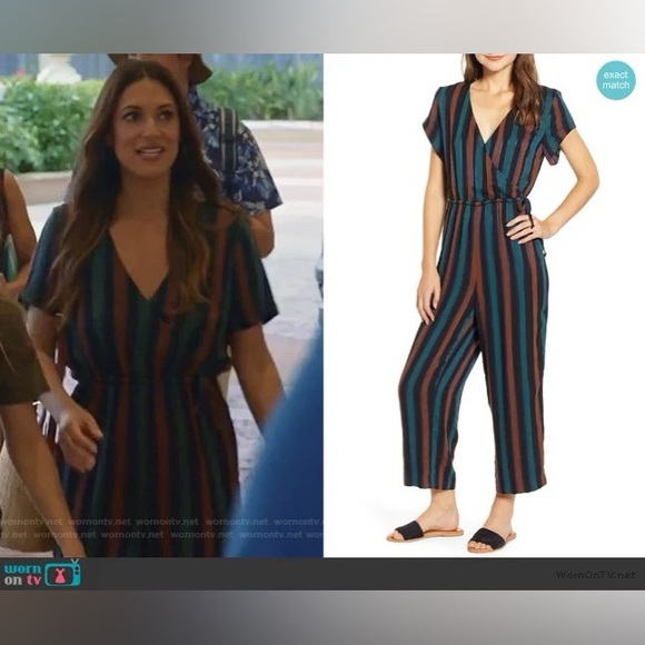 🛑SOLD🛑Madewell Striped Wrap Jumpsuit - Picture 5 of 16